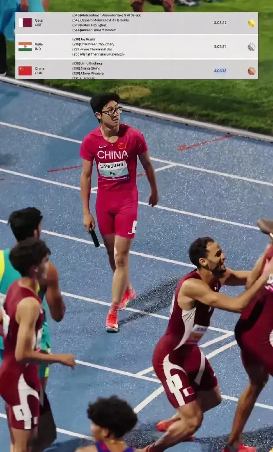 韩国队翻盘印度队，李梓嘉刷新纪录